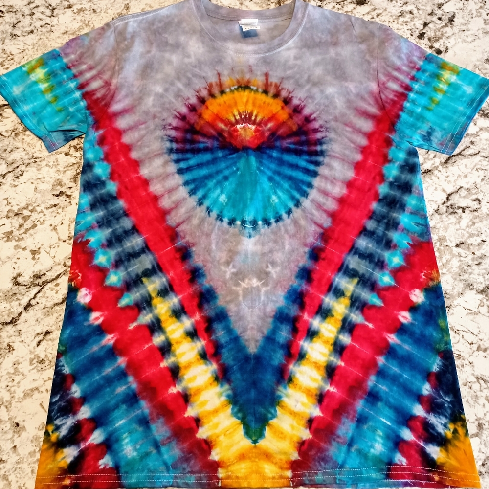 Hand-made tie-dye T-shirt